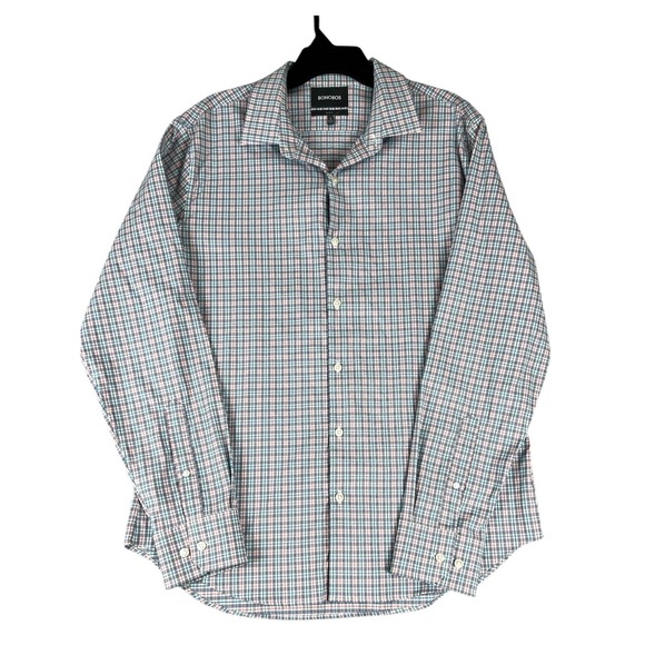 Charles Tyrwhitt Other - Charles Tyrwhitt Shirt Mens‎ 18/37 Pink Blue Micro Check Slim Fit